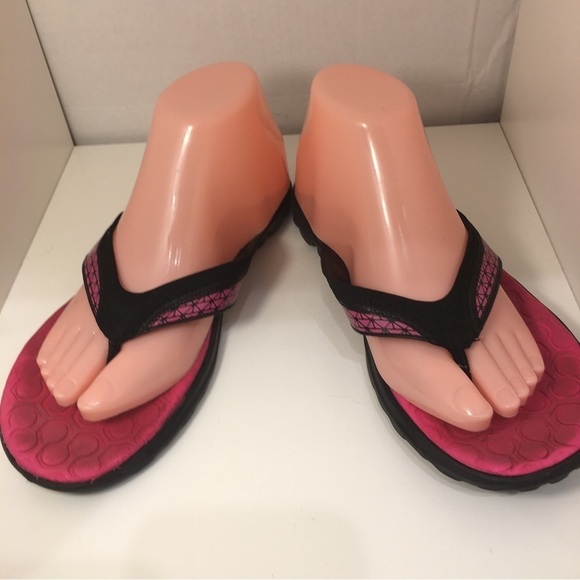COPY - Skechers On the Go Sandals Size 8.5 Black Pink - Picture 3 of 7